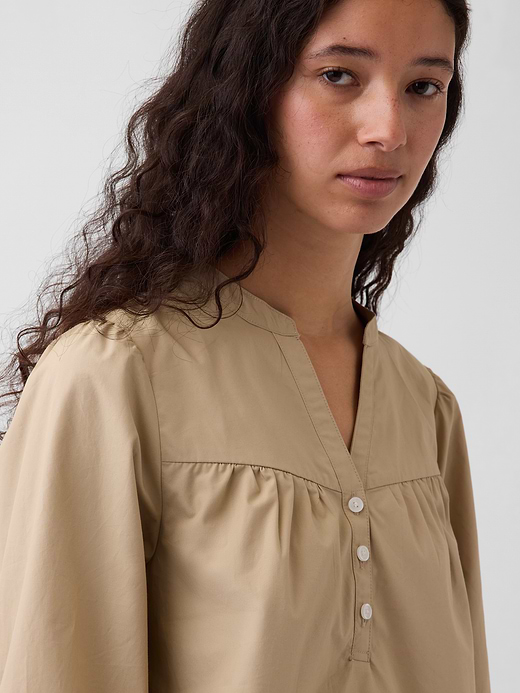 Gap Poplin Popover Top — photo 5