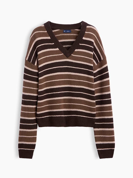 Gap CashSoft Oversized V-Neck Sweater — photo 6