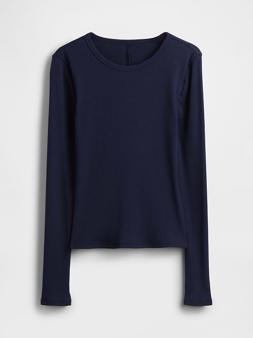 Gap Modern Compact Rib Crop T-Shirt — photo 5