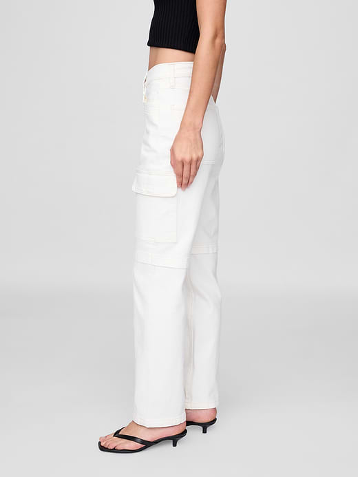 Gap Mid Rise '90s Loose Cargo Jeans — photo 4