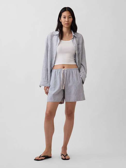 Gap 6" Linen-Blend Easy Shorts — photo 1