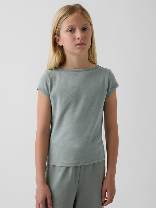 Gap Kids Fitted Cap-Sleeve T-Shirt — photo 1