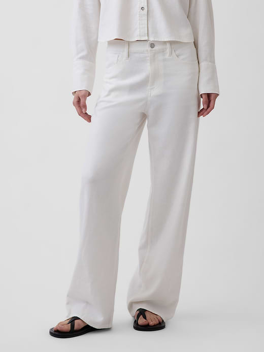 Gap Linen-Cotton Wide-Leg Pants — photo 3