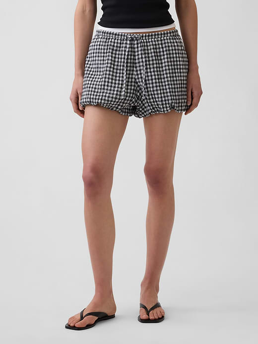 Gap Gingham Easy Bubble Shorts — photo 3