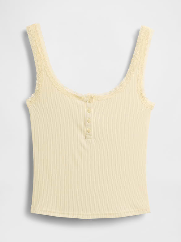 Gap Mini Rib Lace PJ Tank Top — photo 5