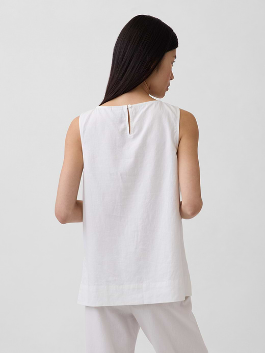 Gap Linen-Blend Shell Tank Top — photo 4