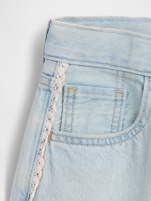 Gap Kids Mid Rise Longline Denim Shorts — photo 7