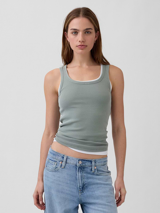 Gap Rib Scoop Tank Top — photo 1
