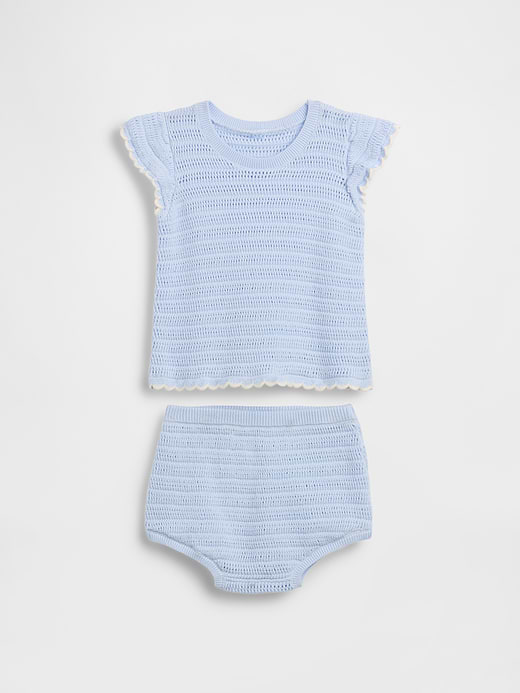 Gap Baby Crochet Stripe Outfit Set — photo 1