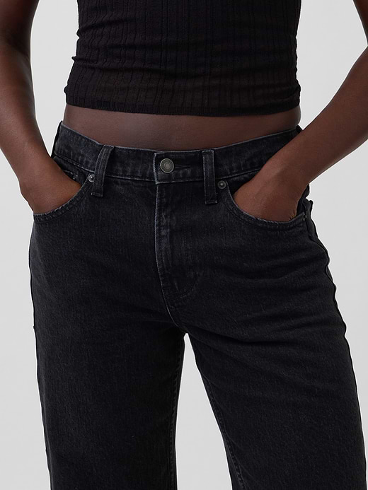 Gap Mid Rise Relaxed Straight Jeans — photo 6