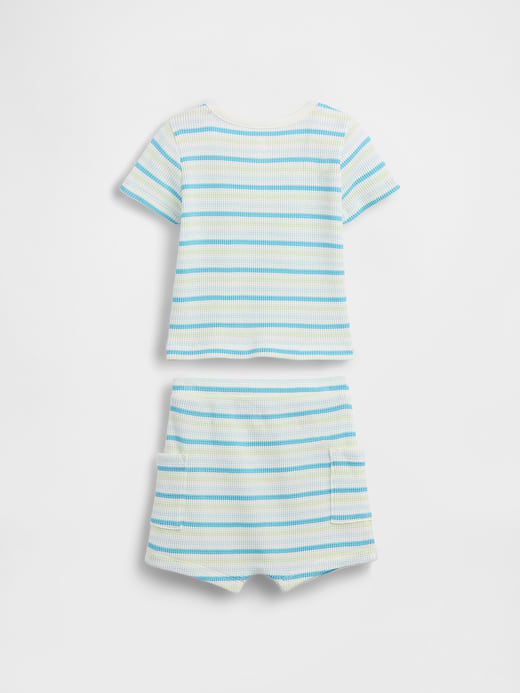 Gap Baby Waffle Henley Outfit Set — photo 3