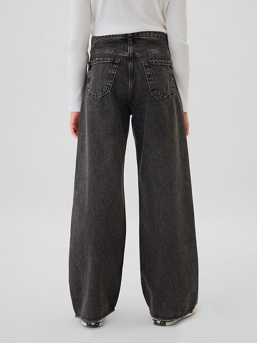 Gap Kids Low Rise Stride Wide-Leg Jeans — photo 4