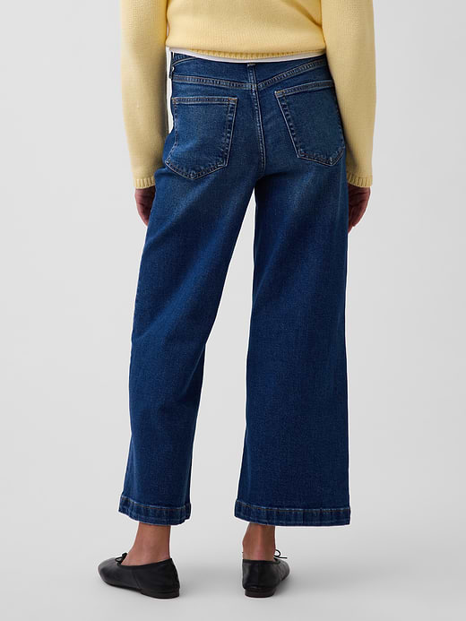 Gap High Rise Stride Wide-Leg Ankle Jeans — photo 5