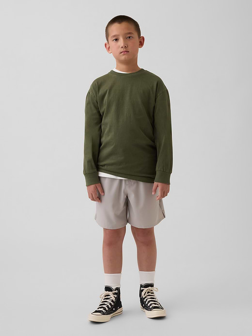 Gap Kids Relaxed Quick-Dry Shorts — photo 1