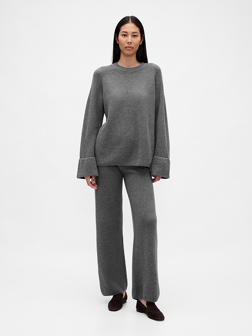 Gap CashSoft Shaker-Stitch Sweater Pants — photo 1