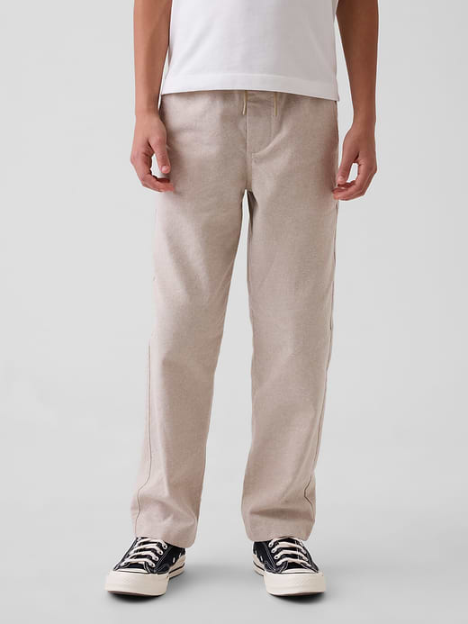Gap Kids Linen-Cotton Relaxed Easy Pants — photo 4