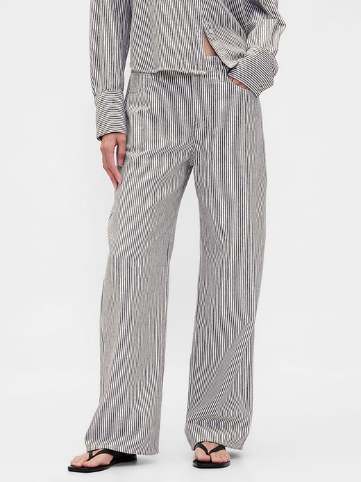 Gap Linen-Cotton Wide-Leg Pants — photo 3