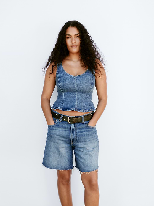 Gap 8" Mid Rise UltraSoft Loose Bermuda Shorts — photo 8