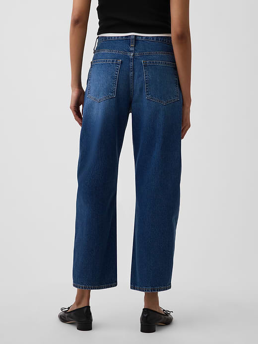 Gap High Rise Crop Barrel Jeans — photo 5