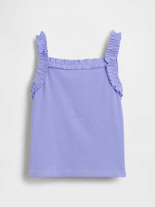 Gap Baby & Toddler Rib Ruffle Apron Tank Top — photo 3