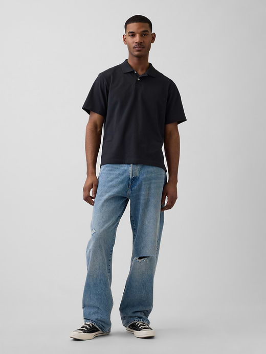 Gap Relaxed Pique Polo — photo 3