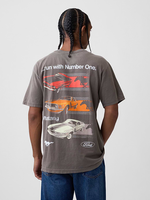 Gap Ford Mustang Heavyweight Crop Graphic T-Shirt — photo 4