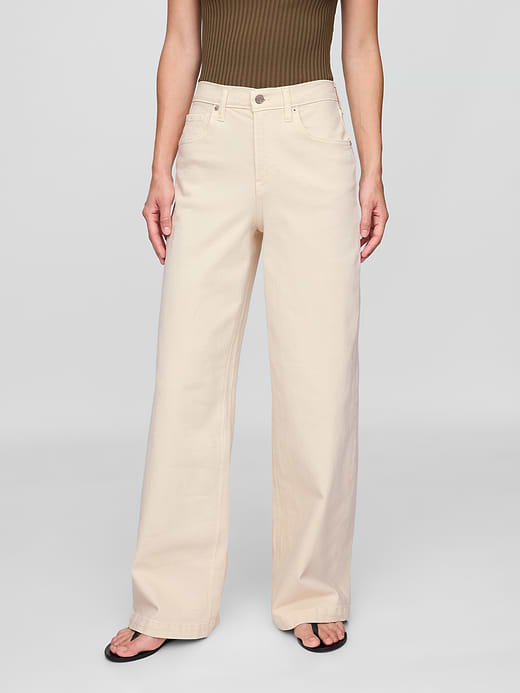 Gap High Rise Stride Wide-Leg Jeans — photo 3