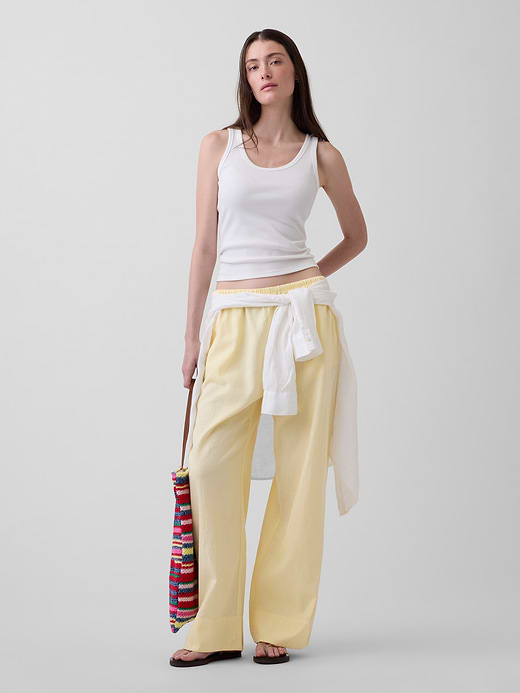 Gap Linen-Blend Easy Wide-Leg Pants — photo 6
