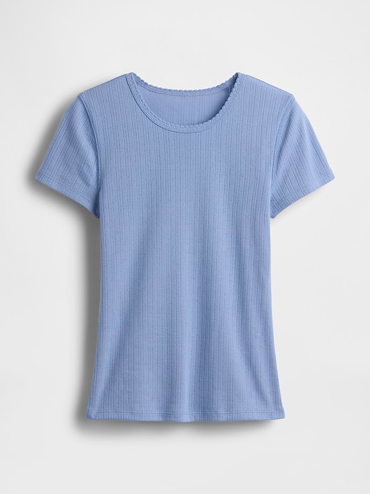 Gap Pointelle Crew T-Shirt — photo 6