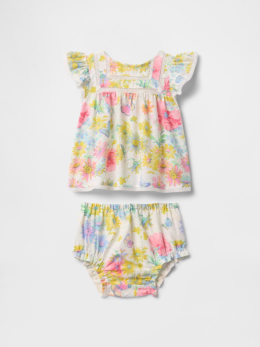 Gap Baby Linen-Cotton Ruffle Outfit Set — photo 1