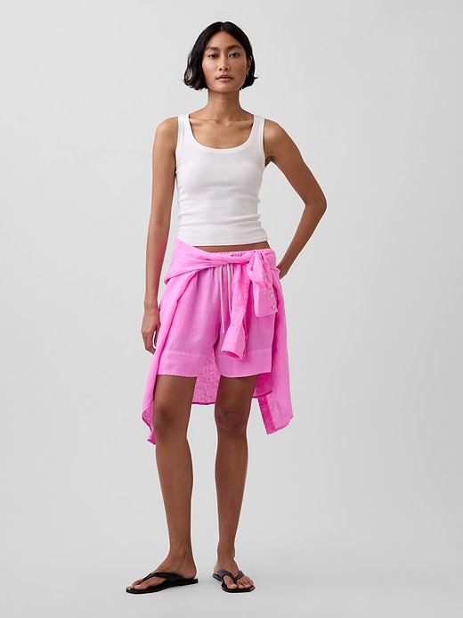 Gap 6" Linen-Blend Easy Shorts — photo 7