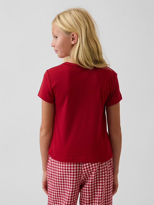 Gap Kids Recycled Pointelle PJ T-Shirt — photo 4