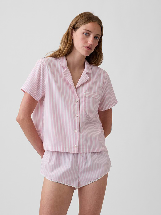 Gap Poplin Crop PJ Shirt — photo 1