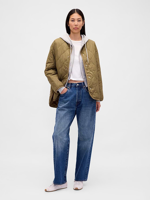 Gap Recycled Lightweight Oversized Quilted Liner Jacket — photo 3