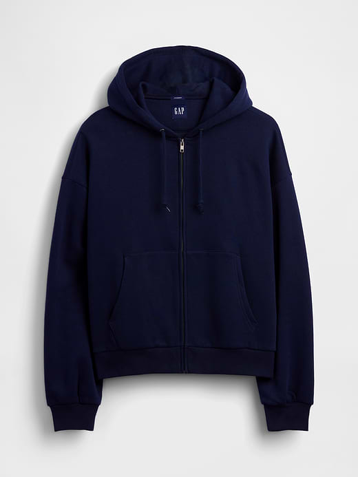 Gap VintageSoft Oversized Crop Zip Hoodie — photo 6