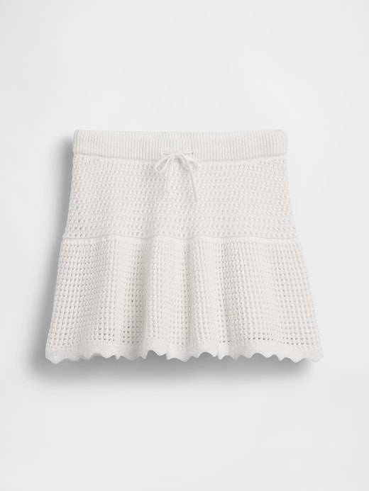 Gap Kids 100% Cotton Tiered Crochet Skort — photo 3