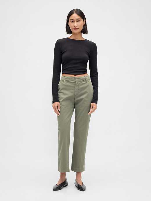 Gap Mid Rise Khakis — photo 1