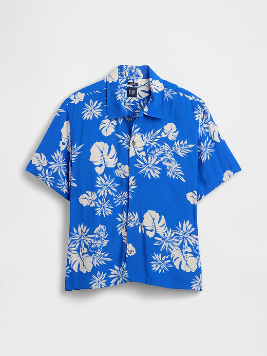 Gap Relaxed Camp Collar Shirt — photo 6