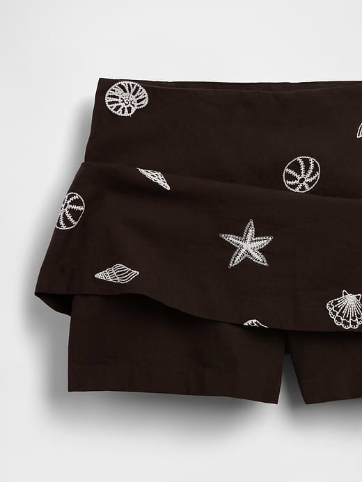 Gap Linen-Blend Mini Skort — photo 6
