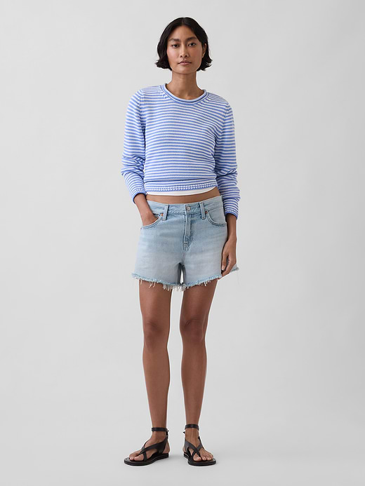 Gap 4" Mid Rise UltraSoft Relaxed Cutoff Shorts — photo 1