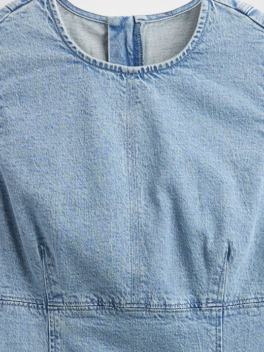 Gap Denim Mini Shift Dress — photo 6