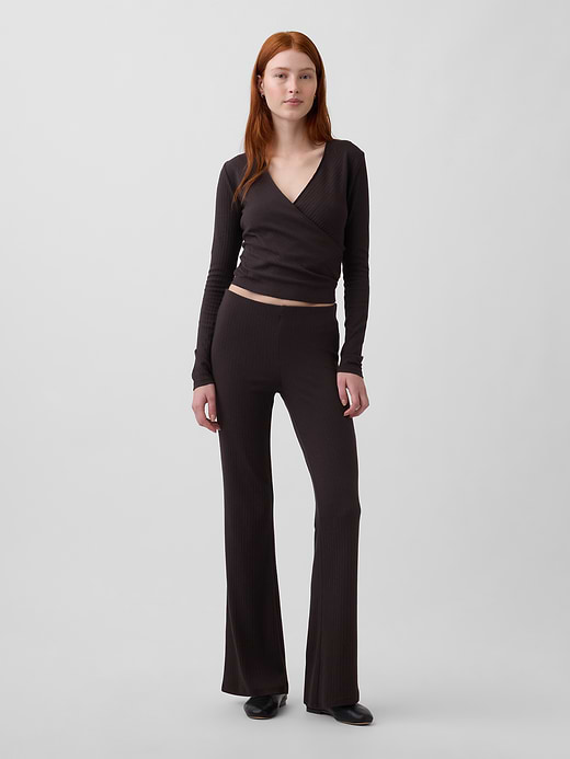 Gap Modern Wide Rib Flare Pants — photo 1