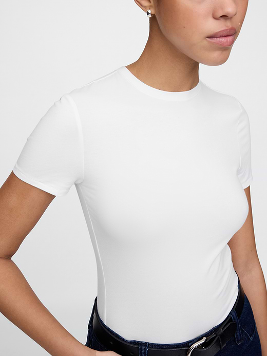 Gap CloseKnit Jersey T-Shirt Thong Bodysuit — photo 6