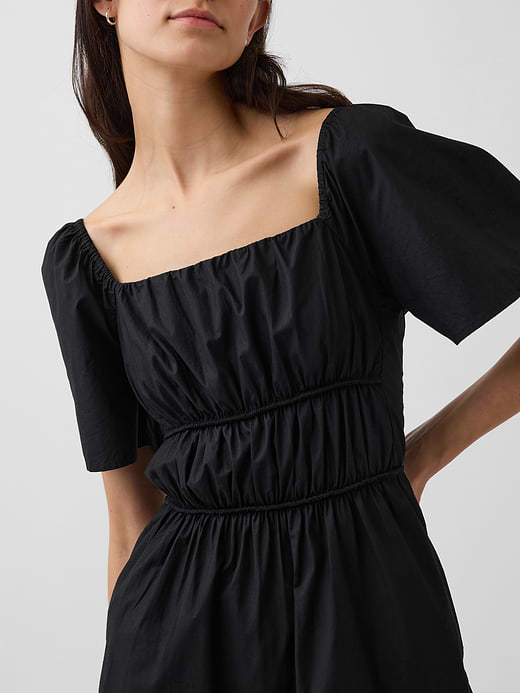 Gap Poplin Flutter-Sleeve Mini Dress — photo 5