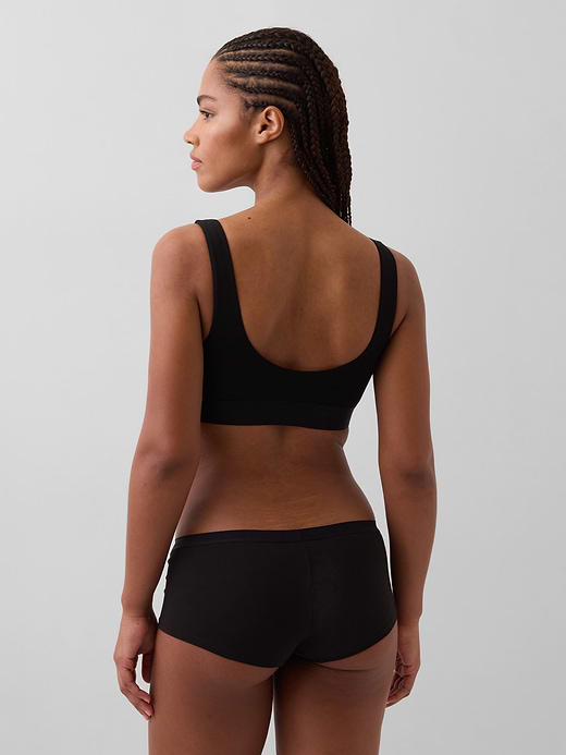 Gap Organic Stretch Cotton Gap Logo Bralette — photo 3