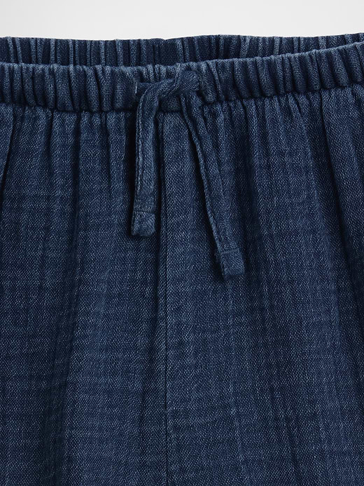 Gap Kids Cotton Gauze Denim Easy Ruffle Shorts — photo 6
