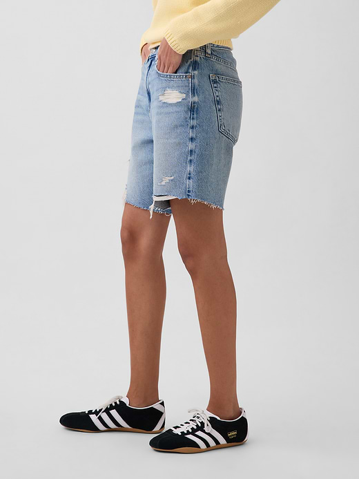 Gap 8" Mid Rise UltraSoft Loose Bermuda Shorts — photo 4