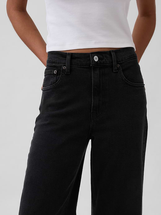 Gap High Rise Stride Wide-Leg Jeans — photo 10