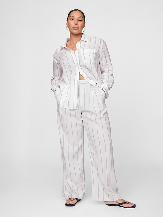 Gap 365 High Rise Linen-Blend Trousers — photo 6