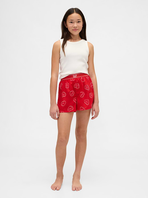 Gap Kids Recycled Flannel PJ Boxer Shorts — photo 1